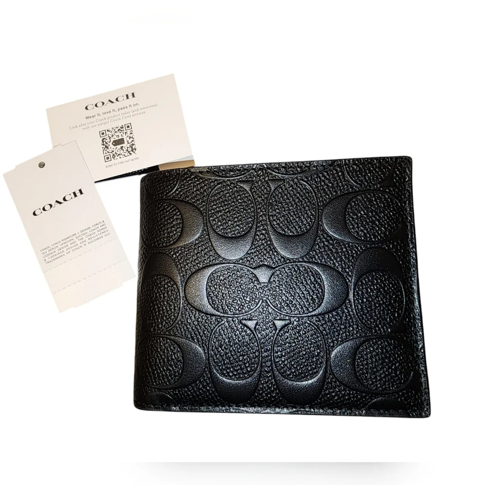 *Coach MEN'S bifold wallet NWT - Picture 2 of 12